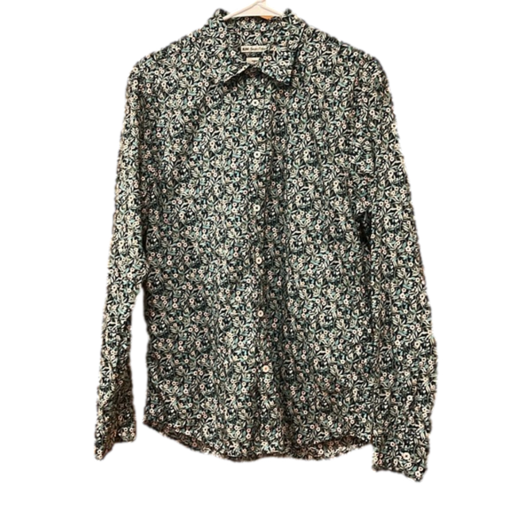 KIWI Saint Tropez Floral Button Up Shirt Large